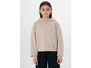 Толстовка для девочек бежевая на молнии Марк Формель