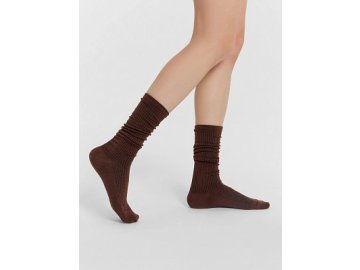 Термоноски женские коричные высокие