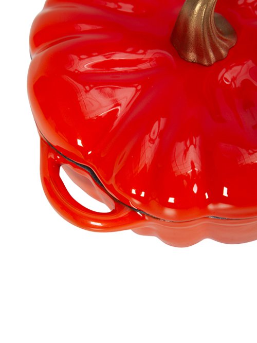 Кокотница чугунная эмалированная Pumpkin 0,5л, фото 14 из 15