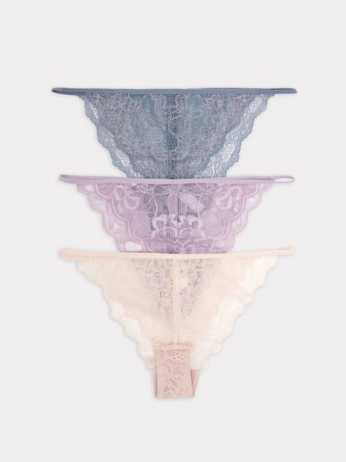 Трусы женские слипы мультипак (3 шт.) в сером цвете, фото 7 из 27