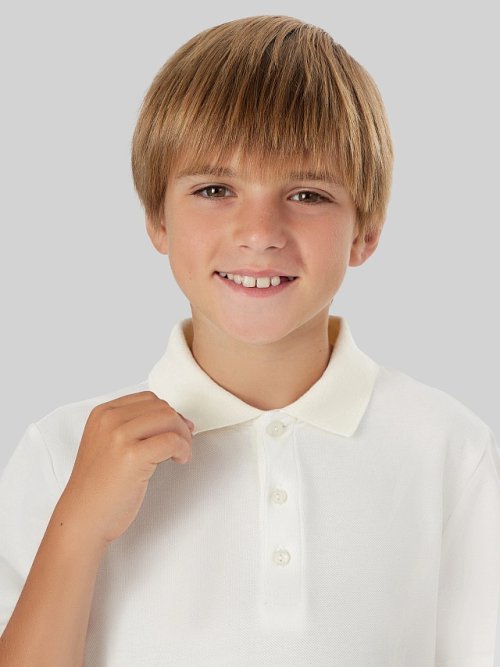 Поло для мальчиков молочное, фото 5 из 9