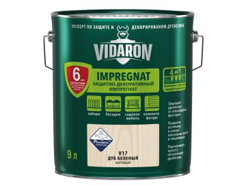 Импрегнат Vidaron беленый дуб V17 9л