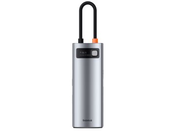 Baseus Metal Gleam Series 7-Port Multifunctional Type-C (серый) МТС