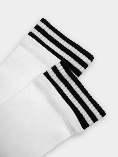 Носки женские белые с рисунком в виде полосок, фото 7 из 28