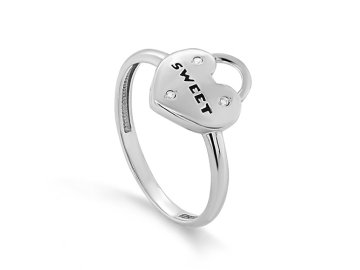 Кольцо декоративное KABAROVSKY, серебро 925 проба, вставка эмаль 7 Карат