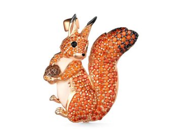 Брошь DEWI, серебро 925 проба