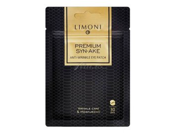 Мила акции Орша - Патчи для век LIMONI Premium Syn-Ake Anti-Wrinkle Eye Patch антивозрастные с пептидом змеиного яда и коллагеном, 30 шт