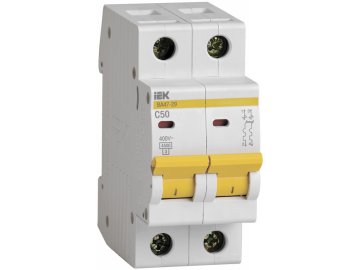 Выключатель автоматический IEK ВА47-29 2P C 50А 4,5кА