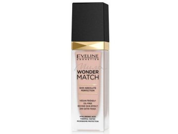 Основа тональная EVELINE Cosmetics Wonder Match адаптирующая, 25 light beige, 30 мл