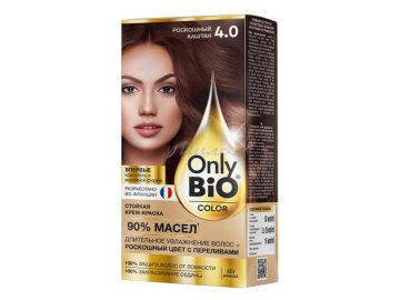 Крем-краска для волос ONLY Bio Color стойкая, тон Роскошный каштан, 110 мл