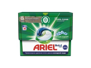 Капсулы для стирки ARIEL Liquid Capsules Горный родник, 14 шт Мила