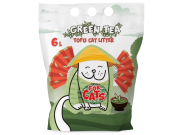 Наполнитель FOR CATS Tofu комкующийся, c ароматом зеленого чая, 2,5 кг (6 л) в Молодечно Зообазар