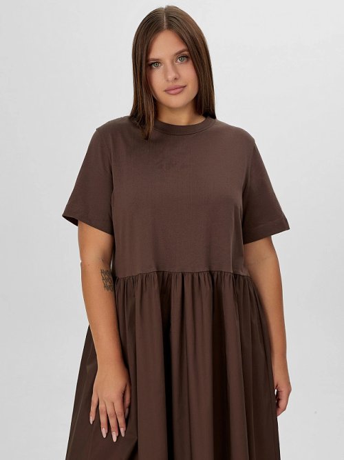 Платье женское коричневое, фото 5 из 9