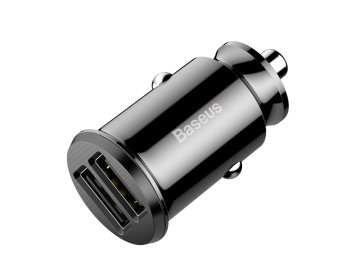 Baseus Grain Car Charger Dual USB 3.1A (черный)
