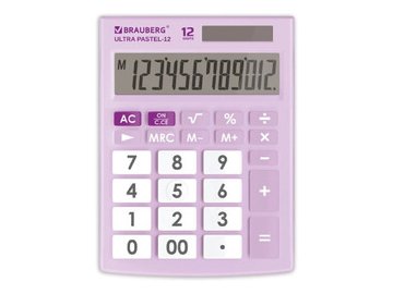 Калькулятор BRAUBERG Ultra Pastel-12-PR (250505)