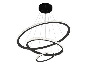 Люстра Estares Akrilika slim 70W 3R-APP-600x1100-BLACK/CLEAR-220-IP20