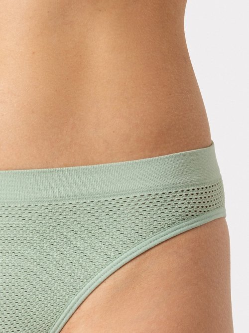 Трусы женские бразилиана в яблочно-мятном цвете, фото 5 из 8