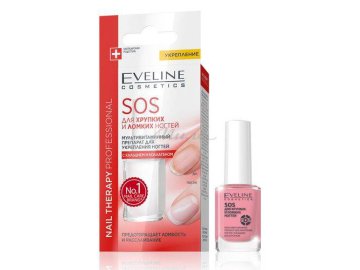Препарат для укрепления ногтей EVELINE Nail therapy Professional SOS с кальцием и коллагеном, 12 мл