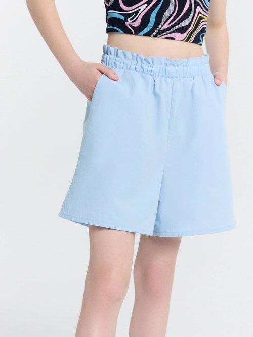 Шорты для девочек в голубом цвете, фото 2 из 9