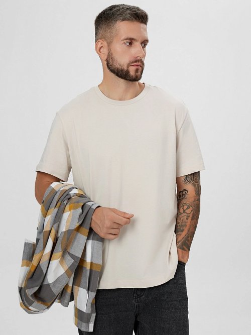 Футболка мужская кремовая, фото 5 из 5