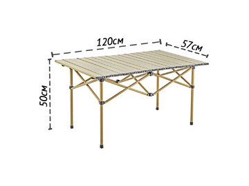 Стол походный раскладной высокий Happy Home HH-049 120см (бежевый)
