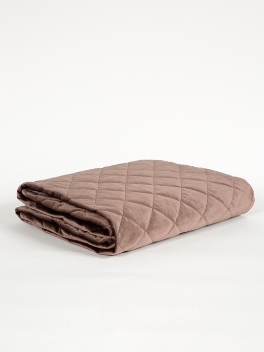 Покрывало стёганое «Империя» 117х200 см (коричневый), фото 12 из 224