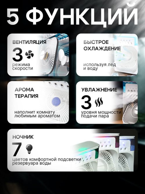 Вентилятор с увлажнителем Winter, фото 2 из 78