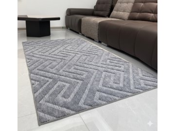 Коврик универсальный HomeKO Jacquard 1,8х2,3м XC258151 Geometric серый
