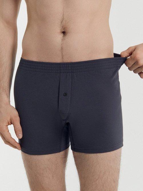 Мужские трусы-шорты графитового цвета, фото 2 из 15