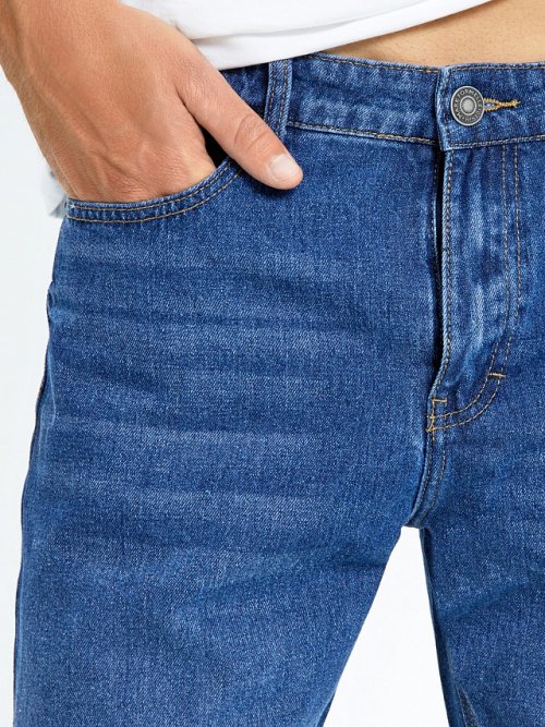 Джинсовые синие шорты для мужчин, фото 3 из 4