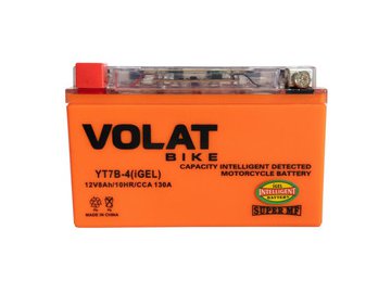 Мотоаккумулятор VOLAT YT7B-4 8Ah (iGEL) L+