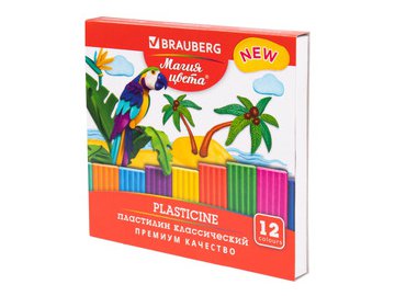 Пластилин классический BRAUBERG 106426