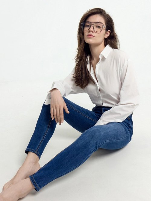 Джинсы женские skinny темно-синие, фото 3 из 7