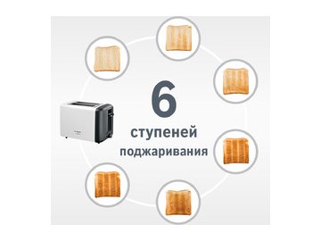 Тостер Bosch DesignLine TAT3P421
