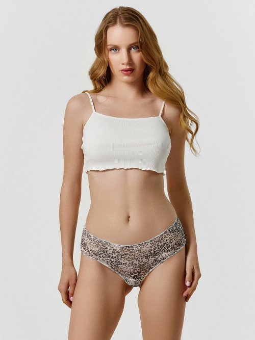 Трусы шортики женские с леопардовым принтом, фото 1 из 24