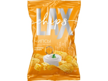 Чипсы картоф. "LAX" (сметана и сыр) 140г