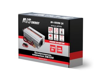 Автомобильный инвертор AVS 24/220V IN-1000W-24