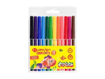 Фломастеры 12 шт Каляка-Маляка , артикул ФКМ12