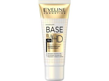 База под макияж EVELINE Base full HD 3в1 Выравнивающая и матирующая, 30 мл