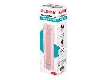 Термокружка Laima 608824 0.47л (розовый)