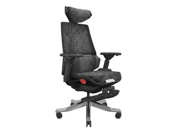 Игровое кресло ErgoSmart Bloodragon (черный/серебристый)