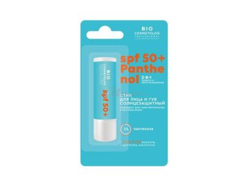 Стик солнцезащитный для лица и губ ФИТОКОСМЕТИК Bio Cosmetolog Professional SPF 50 + Panthenol