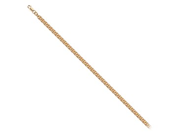 Браслет классический 7 Карат, плетение "Гарибальди", красное золото 585 проба