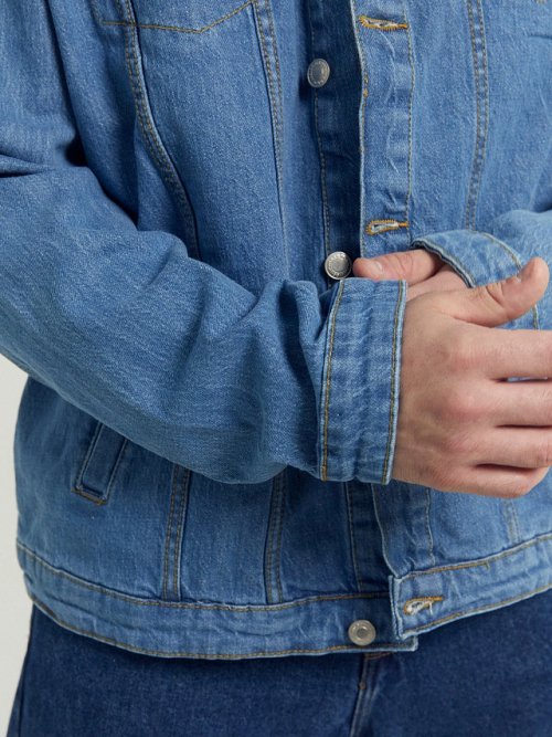 Жакет мужской джинсовый в синем цвете, фото 8 из 12