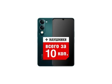 Смартфон vivo y04 4gb/128gb (малахитовый черный) Электросила