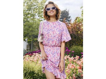 Платье мини из вискозы
