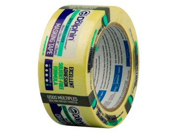 Лента малярная  Blue Dolphin 19мм x 50м желтая