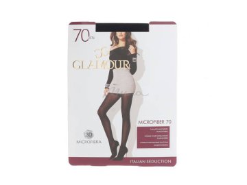 Колготки женские GLAMOUR Microfiber , 70 den, размер 4, цвет nero