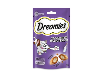 Лакомство д/кошек Dreamies с добавлением молока д/взр 60 г