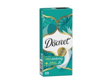 Прокладки ежедневные DISCREET Deo Water Lily Multiform Single, 20 шт